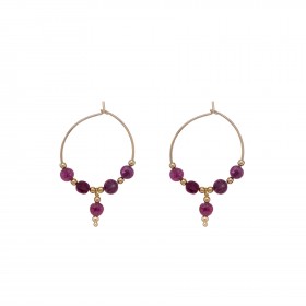 Orecchini Donna Alisia Connie Argento 925 Gold Rubino AL2930