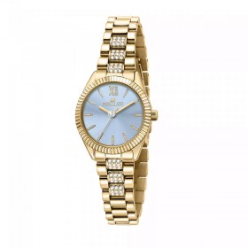 Orologio Donna Morellato Collezione Magia 28mm Acciaio Dorato Cristalli Bianchi R0153165523