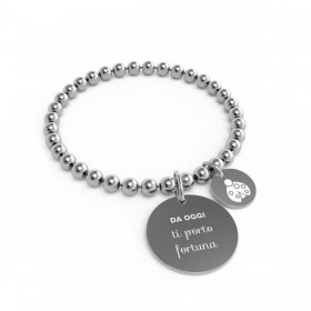 Bracciale Donna 10 Buoni Propositi Mini "Da oggi ti porto fortuna" B5446
