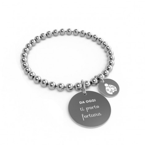 Bracciale Donna 10 Buoni Propositi Mini "Da oggi ti porto fortuna" B5446