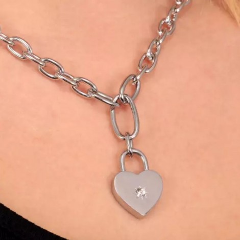 Girocollo Donna Morellato Abbraccio Cuore Silver SAUB04