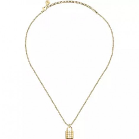 Collana Donna Morellato Abbraccio Catena Lucchetto Pendente Gold SAUB14