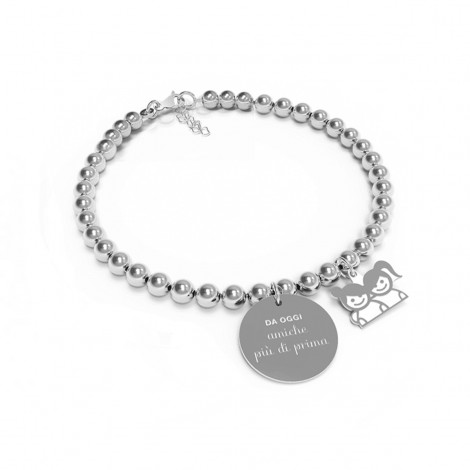 Bracciale Donna 10 Buoni Propositi Mini "Da oggi il meglio amiche di prima" B5238