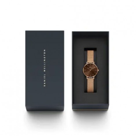 Orologio Daniel Wellington Petite Amber Rosè Marrone 28mm DW00100476