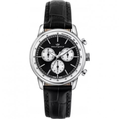Orologio Uomo Philip Watch Anniversary Pelle Silver Nero R8271650002