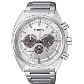 Orologio Uomo Citizen Of Action Acciaio Silver Nero CA4280-53A