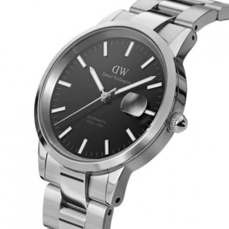 Orologio Unisex Daniel Wellington Iconic Link Automatic Silver/Black 40mm DW00100482