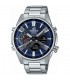 Orologio Casio Uomo Edifice Linea Slim Acciaio Blu  ECB-S100D-2AEF