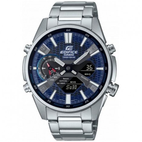 Orologio Casio Uomo Edifice Linea Slim Acciaio Blu  ECB-S100D-2AEF