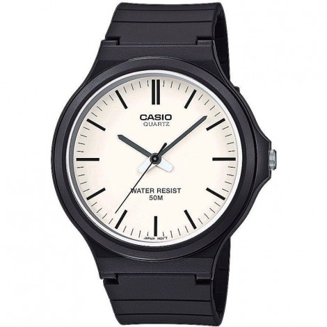 Orologio Casio Uomo Collection Panna Nero Resina MW-240-7EVEF