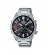 Orologio Casio Wrist Uomo Acciaio Silver Nero ECB-S100D-1AEF