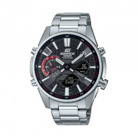 Orologio Casio Wrist Uomo Acciaio Silver Nero ECB-S100D-1AEF