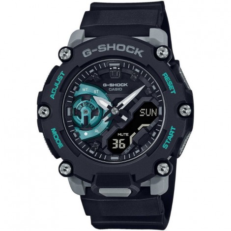 Orologio Casio Uomo G-Shock Basic Nero Azzurro Resina GA-2200M-1AER