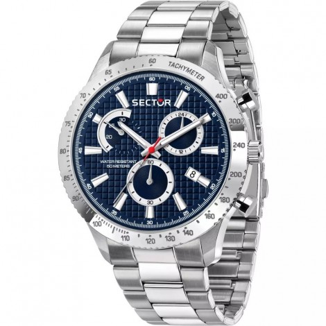 Orologio Uomo Sector 270 Acciaio 45mm Silver Blu R3273778003