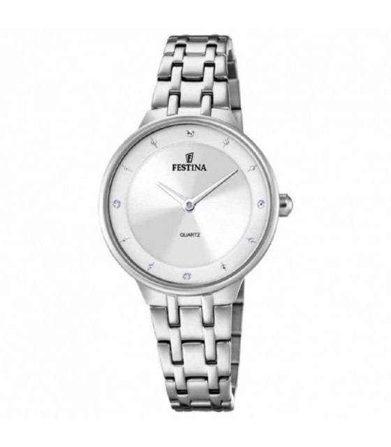 Festina F16591/3 – Orologio Da Donna Al Quarzo, Cinturino In Silicone Rosa, Quadrante 42mm