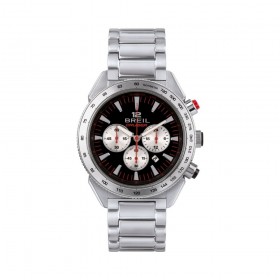 Orologio Cronografo Uomo Breil Cruiser Nero Rosso Acciaio TW1926