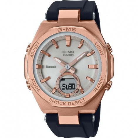 Casio G-Shock Blu Oro Rosa Resina MSG-B100G-1AER Orologio Unisex