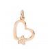 Dodo Ciondolo Cuore/Stella Oro Rosa 9Kt e Diamanti DMCUT/ST/9/B/K