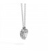 Collana Donna Re Carlo Anniversary Love Oro Bianco 18 Kt Diamante 0,40 ct F VS Taglio Cuore P67SC002/040