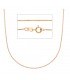 Collana Raggi Oro Rosa 9kt 40 cm 9MSC030RR40