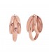 Unoaerre Fashion Jewellery Bronzo Dorato Rosa Lucido Orecchini Donna