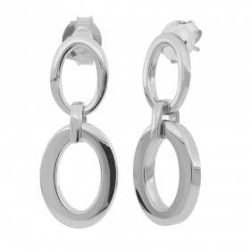 Unoaerre Fashion Jewellery Bronzo Argentato Lucido Orecchini Donna