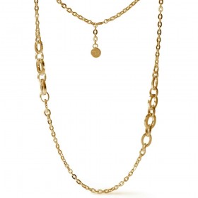 Collana Lunga Unoaerre Bronzo Dorato Satin