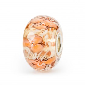 Beads Trollbeads Giardino Delle Meraviglie Orchidea Corallo Argento 925 Vetro TGLBE-30083