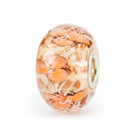 Beads Trollbeads Giardino Delle Meraviglie Orchidea Corallo Argento 925 Vetro TGLBE-30083