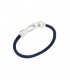 Bracciale Collezione Nodo Dodo Argento 925 Cotone Blu DBC2001KNOT0CBLAGM