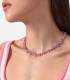 Collana Chiara Ferragni Edizione Limitata Infinity Love Diamond Heart  Silver Zirconi Rosa J19AUV37