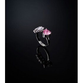 Anello Chiara Ferragni Edizione Limitata First Love Pink Diamond Heart Zirconi J19AUV43012