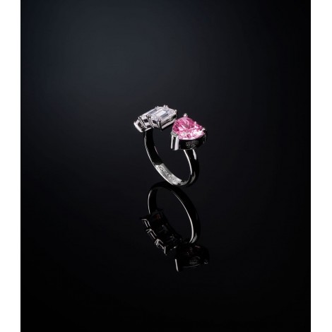 Anello Chiara Ferragni Edizione Limitata First Love Pink Diamond Heart Zirconi J19AUV43012