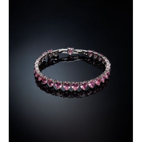 Bracciale Chiara Ferragni Edizione Limitata Tennis Infinity Fairytale Diamond Heart Zirconi Rosa J19AUV44