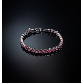 Bracciale Chiara Ferragni Edizione Limitata Tennis Infinity Fairytale Diamond Heart Zirconi Rosa J19AUV45