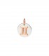 Ciondolo Dodo Zodiaco Gemelli Argento Oro Rosa 9Kt
