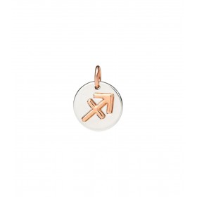 Ciondolo Dodo Zodiaco Sagittario Argento Oro Rosa 9Kt