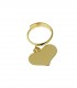 Anello Donna Raggi Cuore Pendente Argento Gold