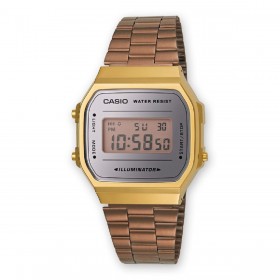 Orologio Unisex Casio Iconic Oro Rosa Unisex A168WEM-5EF