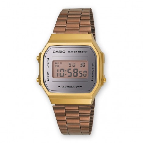 Orologio Unisex Casio Iconic Oro Rosa Unisex A168WEM-5EF