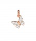Ciondolo Farfalla Prezioso Collezione Farfalla Dodo Oro Rosa 9kt Diamanti Bianchi 0,17 ct