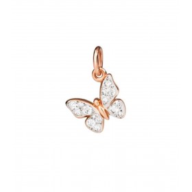 Ciondolo Farfalla Prezioso Collezione Farfalla Dodo Oro Rosa 9kt Diamanti Bianchi 0,17 ct