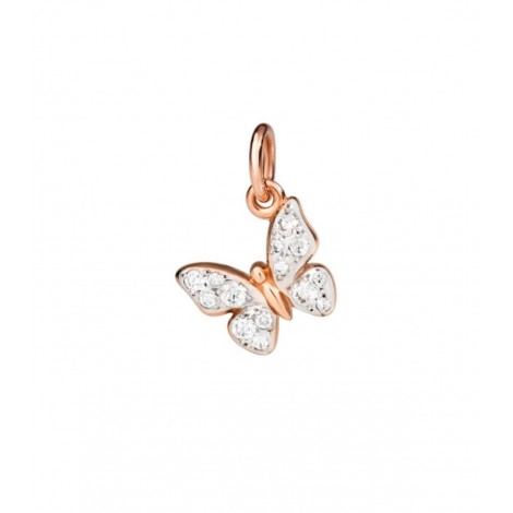 Ciondolo Farfalla Prezioso Collezione Farfalla Dodo Oro Rosa 9kt Diamanti Bianchi 0,17 ct