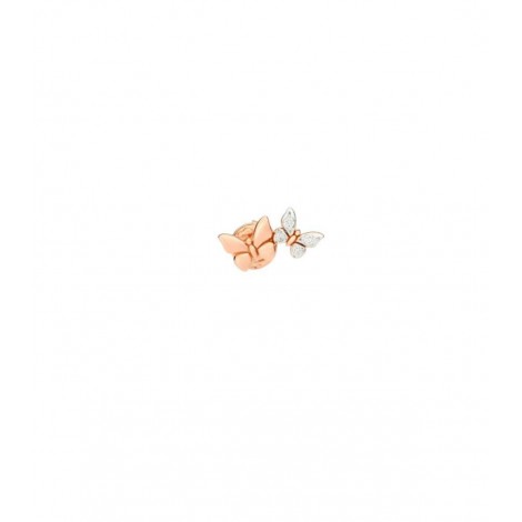 Orecchino Dodo Collezione Farfalla Oro Rosa 9kt Diamanti 0,04 ct