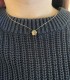 Collana Raggi in Oro Giallo 9kt con Ciondolo Fiore Bombato