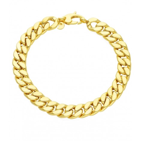 Bracciale Groumette Raggi Oro Giallo 9Kt 19cm