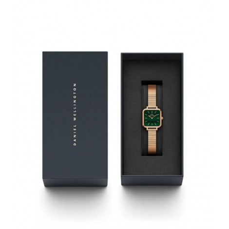 Orologio Daniel Wellington Collezione Quadro Studio Donna Acciaio Verde DW00100520