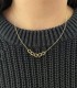 Collana Donna Raggi Anelli Centrali Fantasia Oro Giallo 9kt