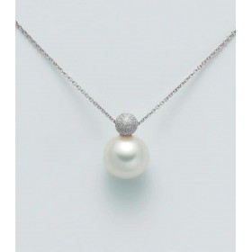 Collana Miluna Oro Bianco 9kt Perla Centrale 8-8,5 mm PCL5868BX
