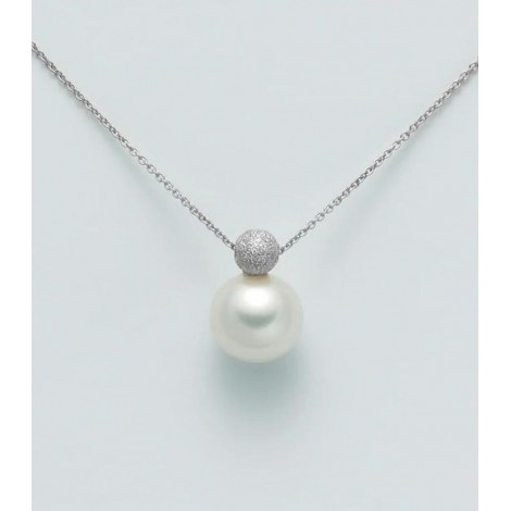 Collana Miluna Oro Bianco 9kt Perla Centrale 8-8,5 mm PCL5868BX